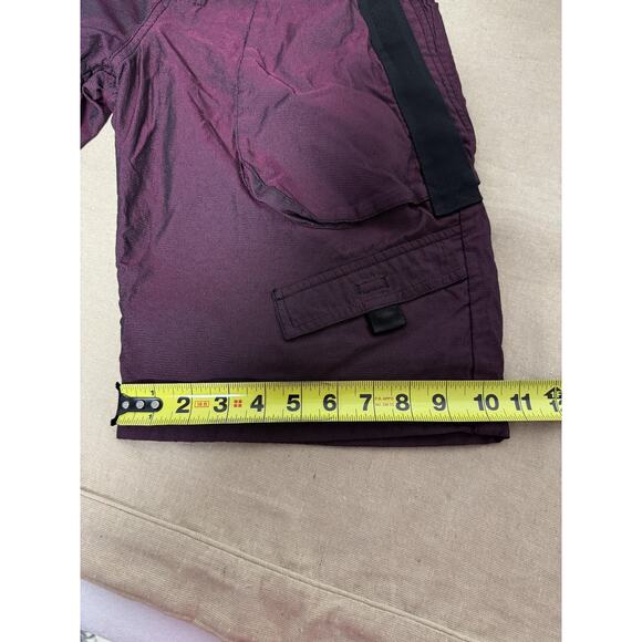 Alexander Wang Shorts Mens 32 Burgundy Black Utility Cargo Mesh Lined Zip Fly - Picture 15 of 15